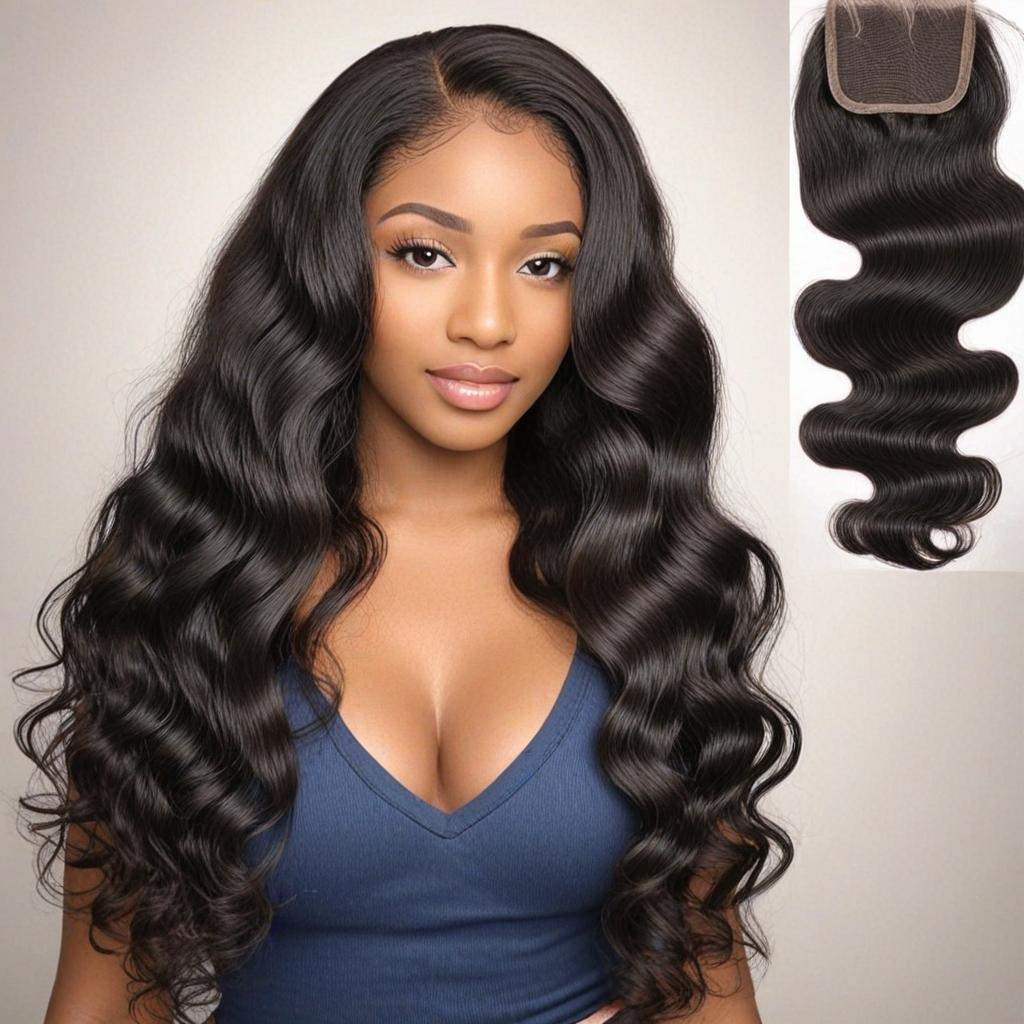 16" 4x4 Body Wave Closure 