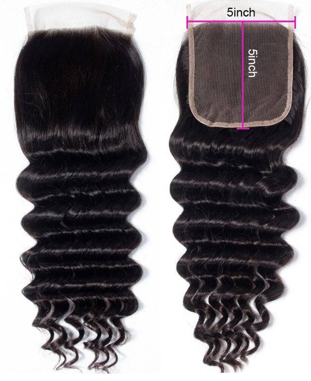 5x5 20" Loose Curly HD Closure