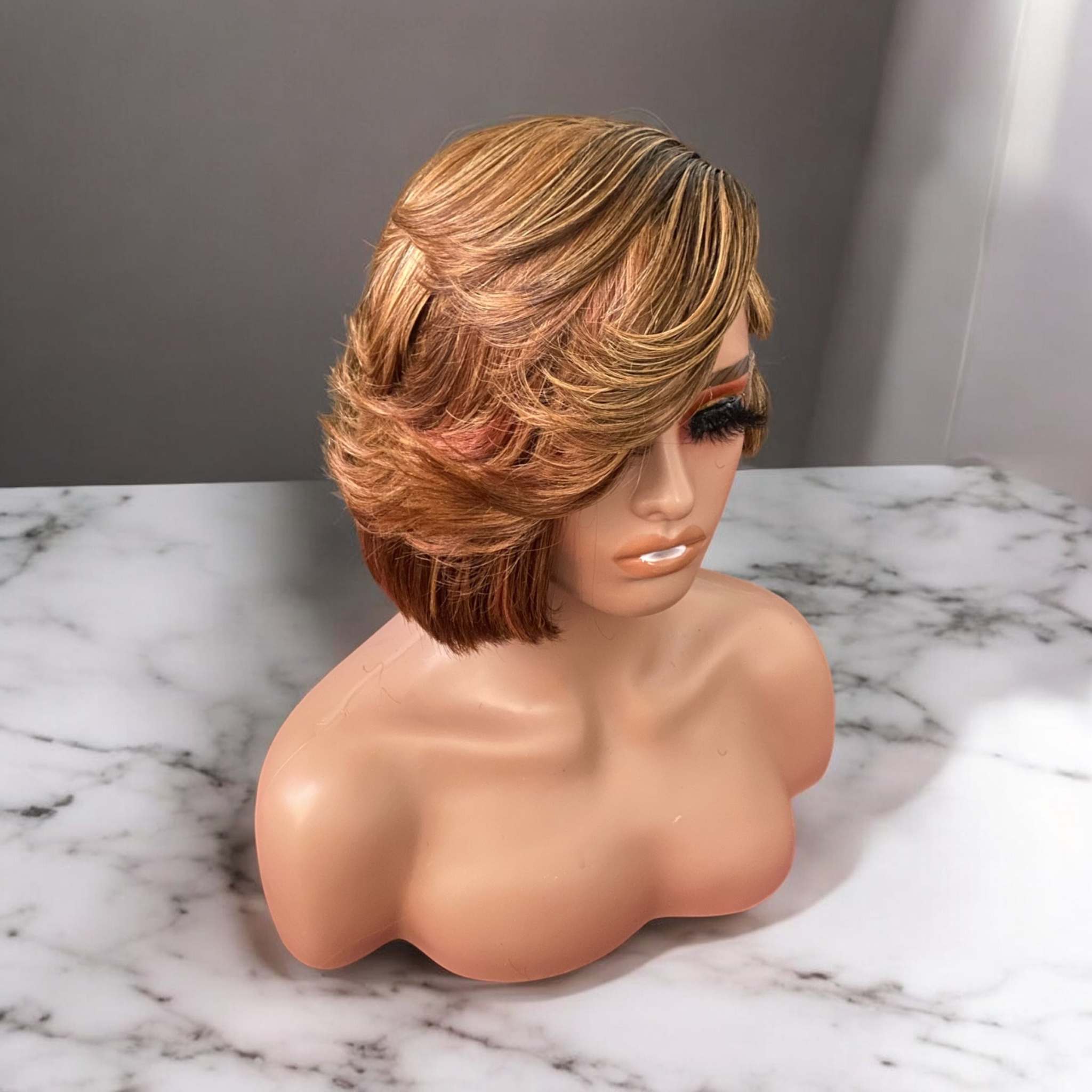 Strawberry Blonde Quick Wig Bob